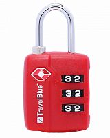 купить Замок для багажа Travel Blue TSA Combination Lock кодовый навесной красный в Барнауле