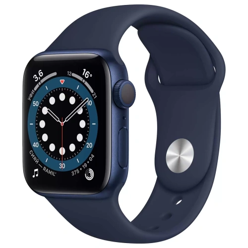 Apple Watch Series 6 GPS 40mm Case Blue Aluminium Band Blue Apple купить в Барнауле фото 4