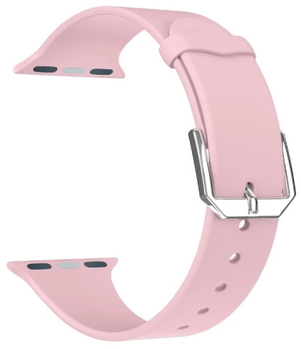 купить Ремешок для Apple Watch Band 38/40mm Lyambda Alcor спортивный силиконовый розовый в Барнауле фото 2