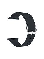 купить Ремешок для Apple Watch Band 42/44mm Lyambda Alcor спортивный силиконовый черный в Барнауле