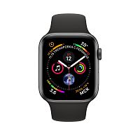 Apple Watch Series 4 40mm Case Space Grey Aluminium Sport Band Black Apple купить в Барнауле