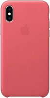 купить Накладка Apple iPhone XS Max Leather Case Peony Pink (розовый пион) в Барнауле