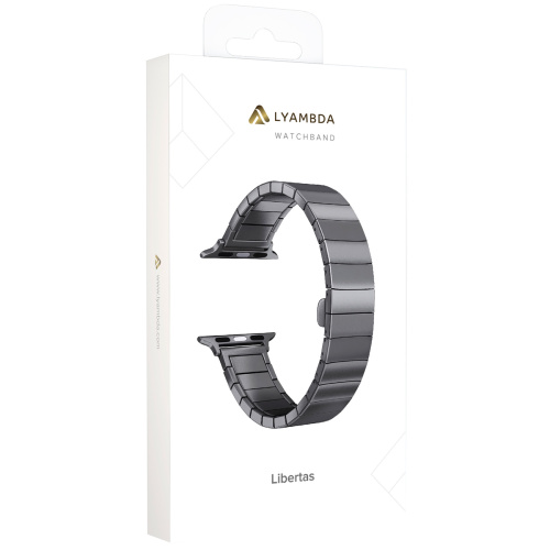 купить Ремешок для Apple Watch Band 42/44mm Lyambda Libertas металл черный DS-APG-06-44-BK в Барнауле фото 2