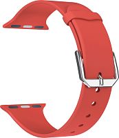 купить Ремешок для Apple Watch Band 42/44mm Lyambda Alcor спортивный силиконовый красный в Барнауле