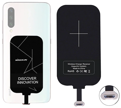 ЗУ беспроводное ресирвер Qi стандарт Nillkin Magic tags micro USB (черный) Беспроводное ЗУ купить в Барнауле фото 2