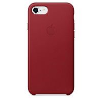 купить Накладка Apple iPhone 8/7 Leather Case Red (красный) в Барнауле