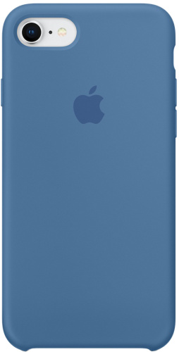 купить Накладка Apple iPhone 8/7 Silicone Case Denim Blue (синий деним) в Барнауле