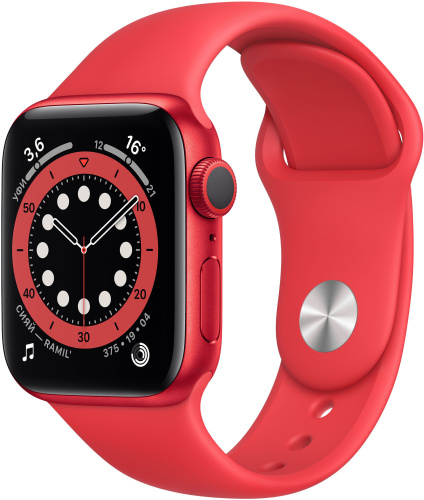 Apple Watch Series 6 GPS 40mm Case Red Aluminium Band Red Apple купить в Барнауле фото 4