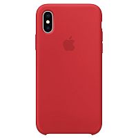 купить Накладка Apple iPhone XS Silicone Case Red (красный) в Барнауле