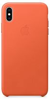 купить Накладка Apple iPhone X Leather Case Bright Orange (ярко-оранжевый) в Барнауле