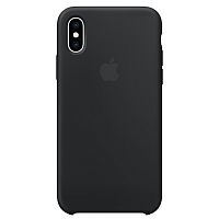 купить Накладка Apple iPhone XS Silicone Case Black (черный) в Барнауле