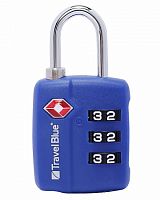 купить Замок для багажа Travel Blue TSA Combination Lock кодовый навесной синий в Барнауле