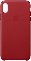 купить Накладка Apple iPhone XS Max Leather Case Red (красный) в Барнауле