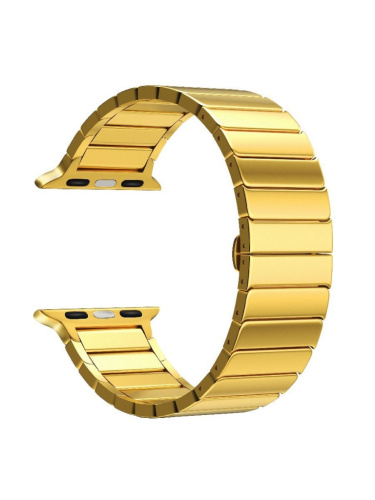 купить Ремешок для Apple Watch Band 42/44mm Lyambda Canopus сталь золотой в Барнауле