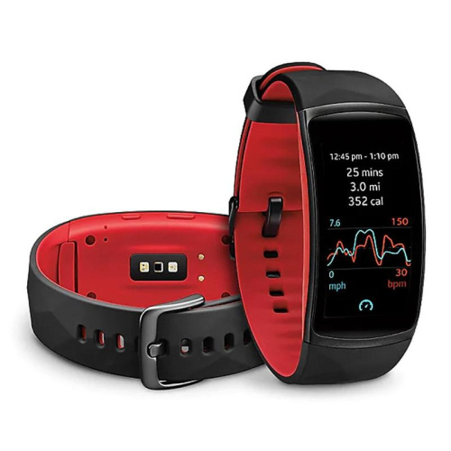 купить Часы Samsung GearFit 2 PRO R365 Black-red (S) в Барнауле