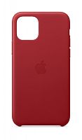 купить Накладка Apple iPhone 11 Pro Max Leather Case Red (красный) в Барнауле