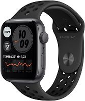 Apple Watch Series SE GPS 44mm Case Space Grey Aluminium Nike Sport Band Black Apple купить в Барнауле