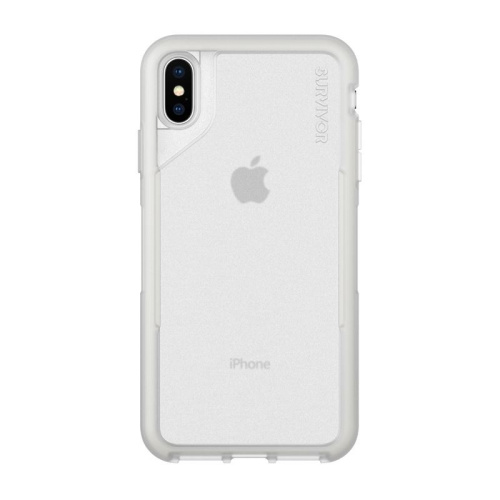 купить Чехол для Apple iPhone XS Max Griffin Survivor Endurance прозрачный серый в Барнауле
