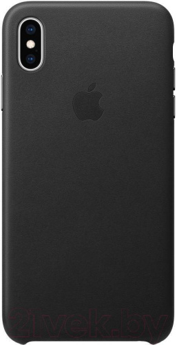 купить Накладка Apple iPhone XS Max Leather Case Black (черный) в Барнауле